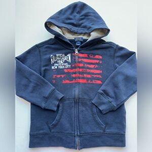 POLO Ralph Lauren Hoodie USA Flag New York City Boy Size 6